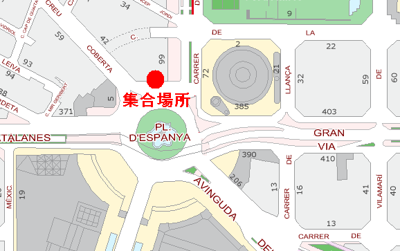 ツアー集合場所 地図